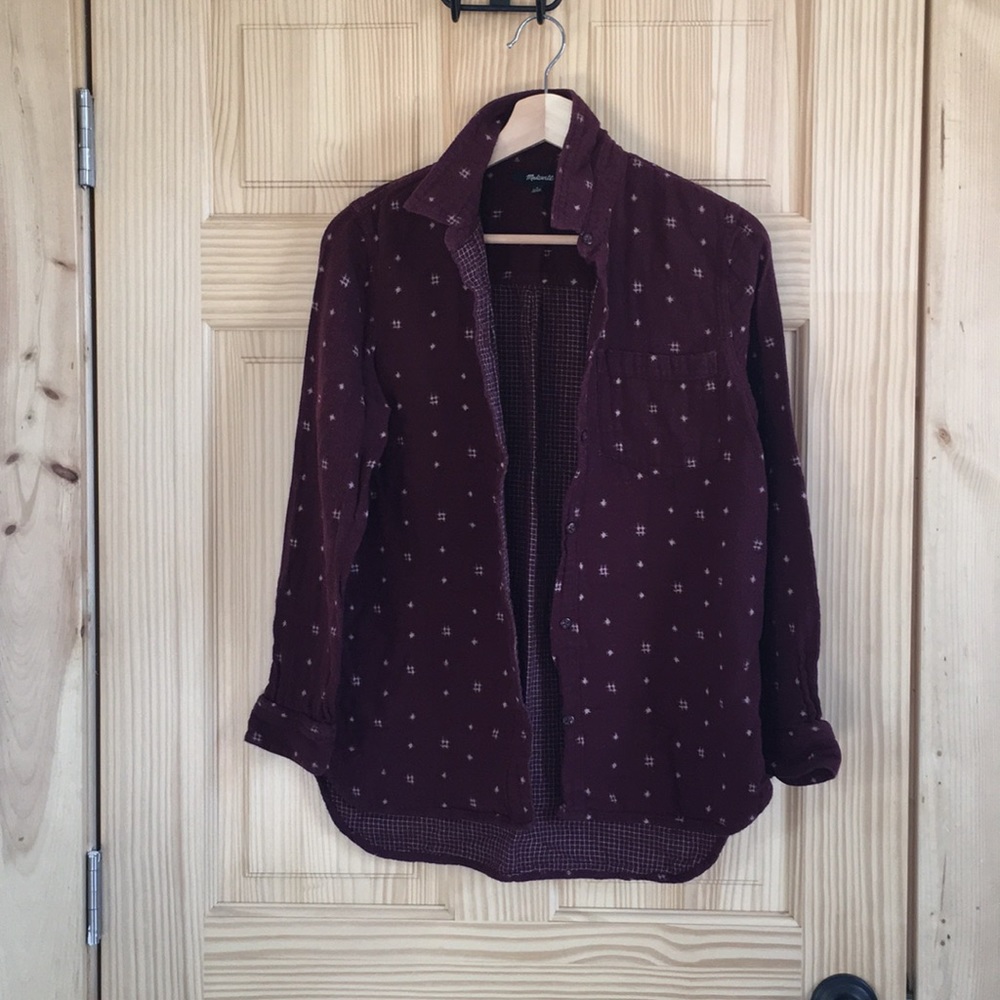 Madewell flannel button down size S